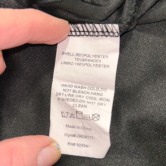 ‼️SALE‼️Suzanne Betro Empire Waist Long Sleeve Lined Floral Overlay Sz L - Picture 8 of 8